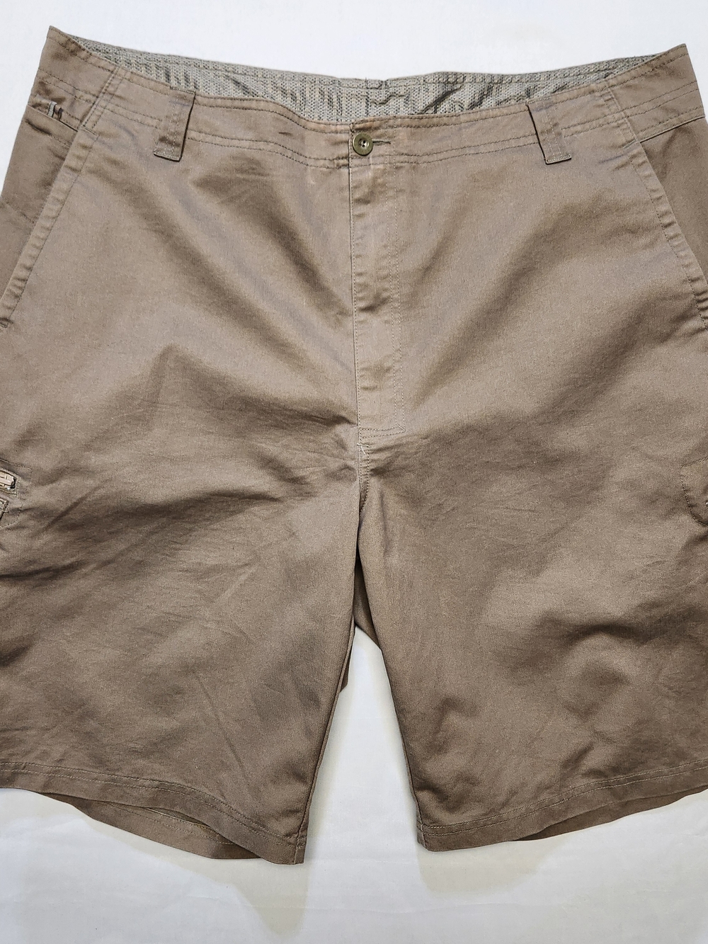 Mens REI Cargo Shorts 42 Cotton  Brown Outdoor Hiking Camping Fishing Gorpcore